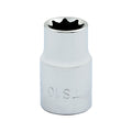 Gray Tools TS14 Standard Socket, Imperial, 3/8 in, 7/16 in Double Square Socket, 8 Points