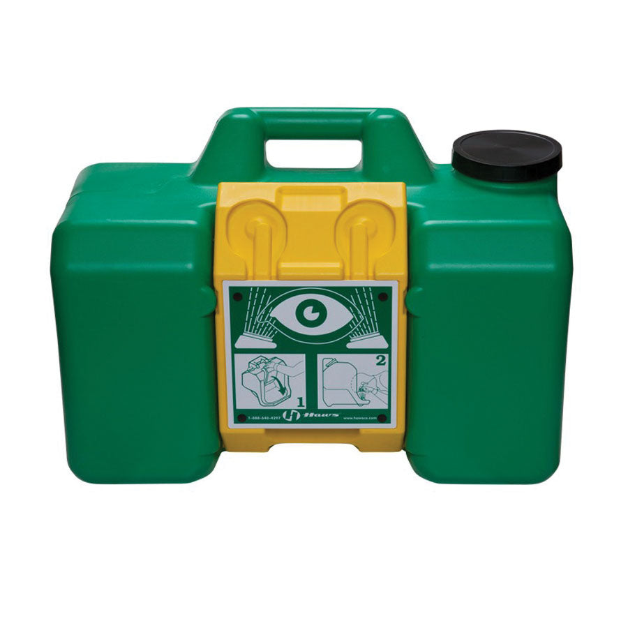Haws® 7501 Portable Gravity Fed Eyewash, 9 gal Capacity, Wall Mount, Pull-Down Operation, ANSI Z358.1, CSA Certified, FDA Approved
