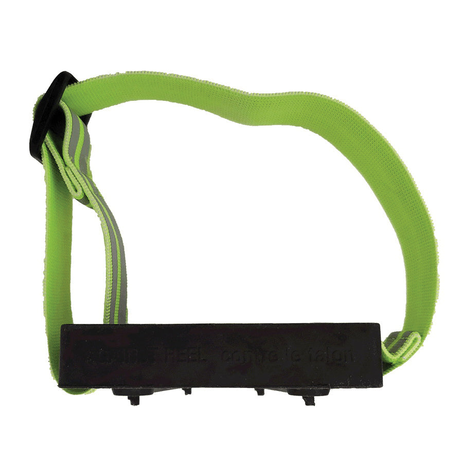 ICETRED™ 10704 Mid Sole Ice Traction Device, Unisex, Universal, Rubber/Tungsten Carbide, Black/Hi-Viz Green/Silver, For Use With Footwear with 90 deg Defined Heel