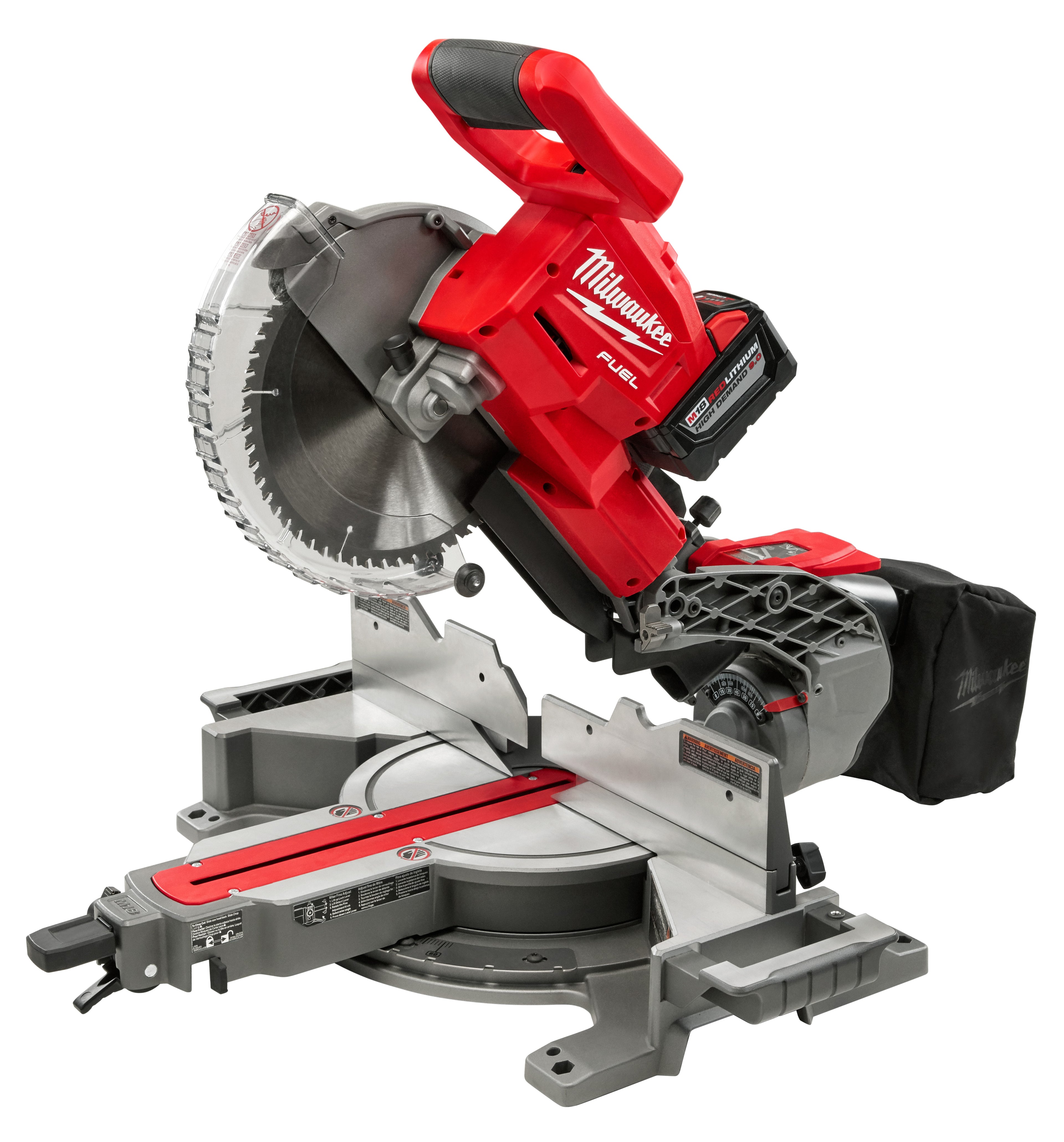 Milwaukee® M18™ FUEL™ 2734-21HD Dual Bevel Cordless Sliding Compound Miter Saw Kit, 10 in Blade, 5/8 in Arbor/Shank, 50 deg Left/60 deg Right Miter, 48 deg Left/Right Bevel