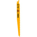 DeWALT® FLEXVOLT™ DWAFV496 FLEXVOLT™ General Purpose Tapered Back Reciprocating Saw Blade, 9 in L x 3/4 in W, 6 TPI, Bi-Metal Body