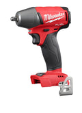 Milwaukee® M18™ FUEL™ 2754-20 Compact Cordless Impact Wrench With Friction Ring, 3/8 in Square Drive, 0 to 3200 bpm, 210 ft-lb Torque, 18 VDC, 5.9 in OAL