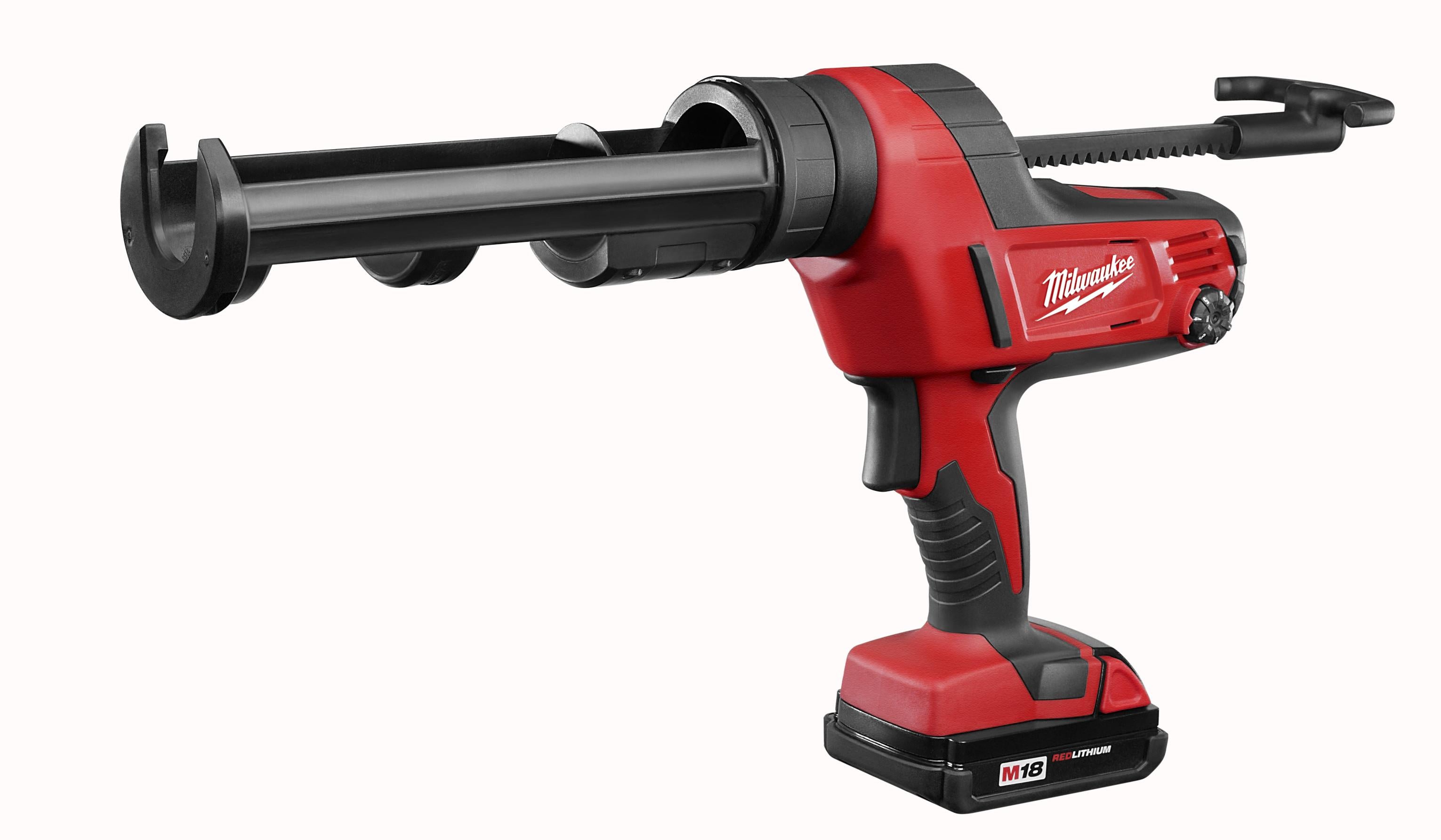 Milwaukee® M18™ 2641-21CT Cordless Caulk Gun Kit, 10 oz Capacity, 950 lb, 18 V DC, Li-Ion Battery, Metal Housing