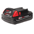 Milwaukee® M18™ REDLITHIUM™ 48-11-1815 Compact Rechargeable Cordless Battery Pack, 1.5 Ah Li-Ion Battery, 18 V DC Charge, For Use With M18™ Cordless Power Tool