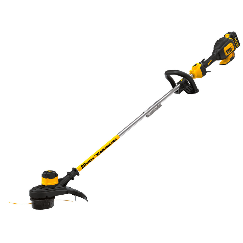 DeWALT® 20V MAX* MATRIX™ XR™ DCST920P1 2-Speed Brushless Cordless String Trimmer, 13 in W Cutting, 54 in L Fixed/Straight Shaft, 0.08 in Dia Line, Bump Feed Line Advance
