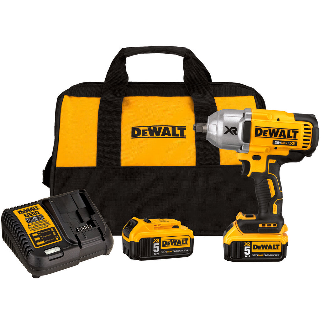 DeWALT® 20V MAX* MATRIX™ XR™ DCF899HP2 Compact Cordless Impact Wrench Kit, 1/2 in Straight Drive, 700 ft-lb Torque, 20 V DC, 8-13/16 in OAL