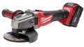 Milwaukee® M18™ FUEL™ 2781-22 Cordless Grinder Kit, 5 in Dia Wheel, 5/8-11 Arbor/Shank, 18 VDC, Li-Ion Battery, 2 Batteries, Lock-On Slide/Trigger Lock Switch