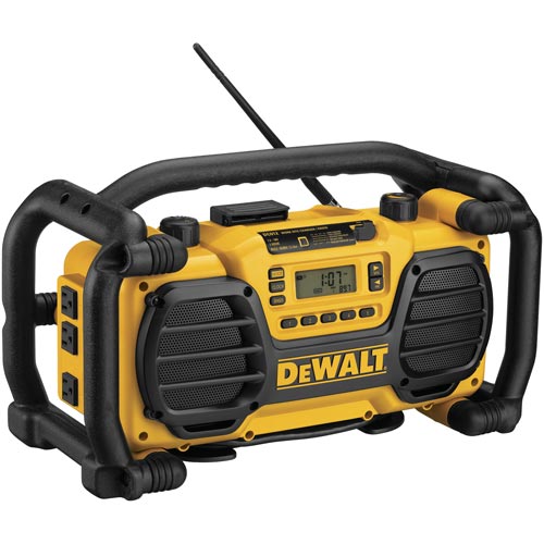 DeWALT® XRP™ DC012 Heavy Duty Cordless Worksite Radio With Charger, 7.2 to 18 VDC, Li-Ion/NiCd Battery