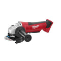 Milwaukee® 2680-20 Type 27 Cordless Grinder, 4-1/2 in Dia Wheel, 5/8-11 Arbor/Shank, 18 VDC, Li-Ion Battery, Debris Baffles, Paddle Switch