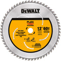DeWALT® FLEXVOLT™ DWAFV31260 FLEXVOLT™ Miter Saw Blade, 12 in Dia x 0.063 in THK, 1 in Arbor, 60 Teeth