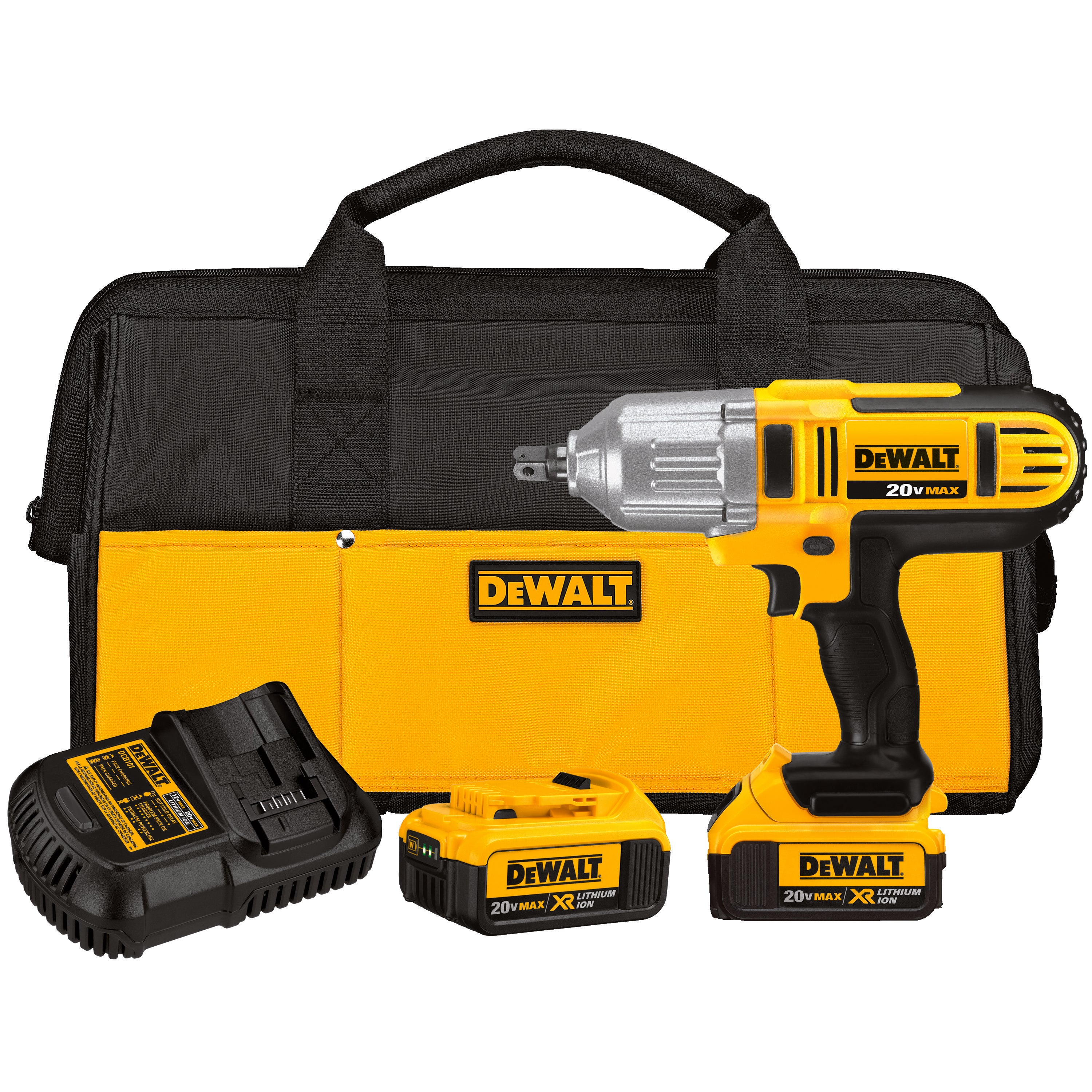 DeWALT® DCF889M2 High Torque Cordless Impact Wrench Kit, 1/2 in Straight Drive, 0 to 2300 bpm, 400 ft-lb Torque, 20 V DC, 11 in OAL