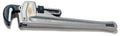 RIDGID® 31110 Straight Pipe Wrench, 5 in Pipe, 36 in OAL, Floating Forged Hook Jaw, Aluminum Handle, Knurled Nut Adjustment