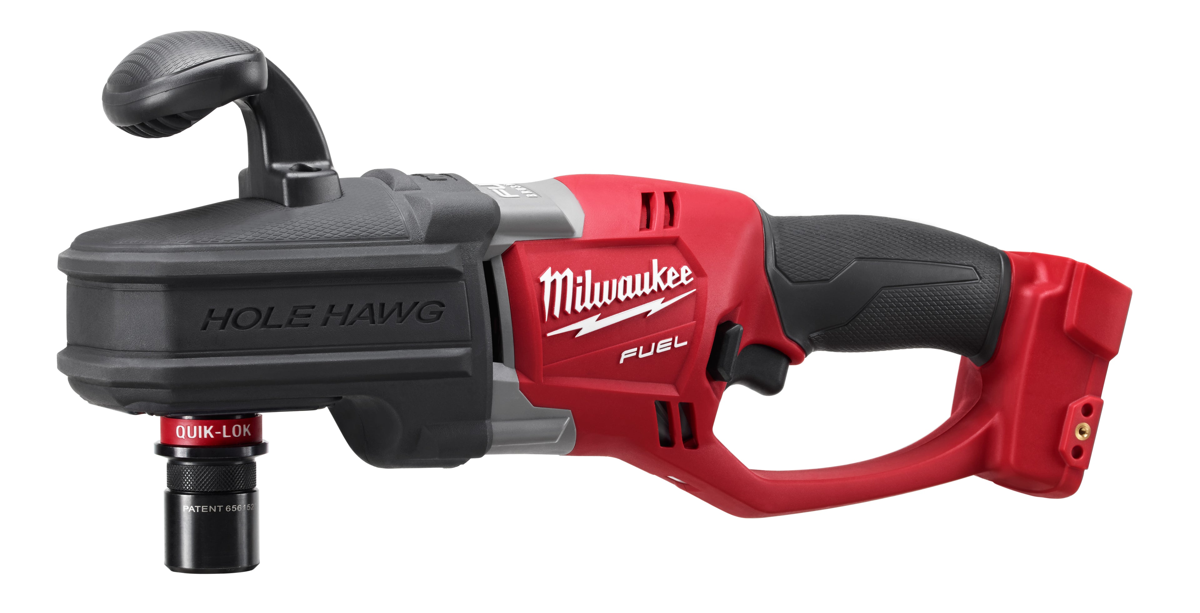 Milwaukee® M18™ FUEL™ 2708-20 Cordless Right Angle Drill, 1/2 in QUIK-LOK™ Chuck, 18 VDC, 650 ft-lb Torque, 0 to 1200 rpm No-Load, 17 in OAL, Li-Ion Battery