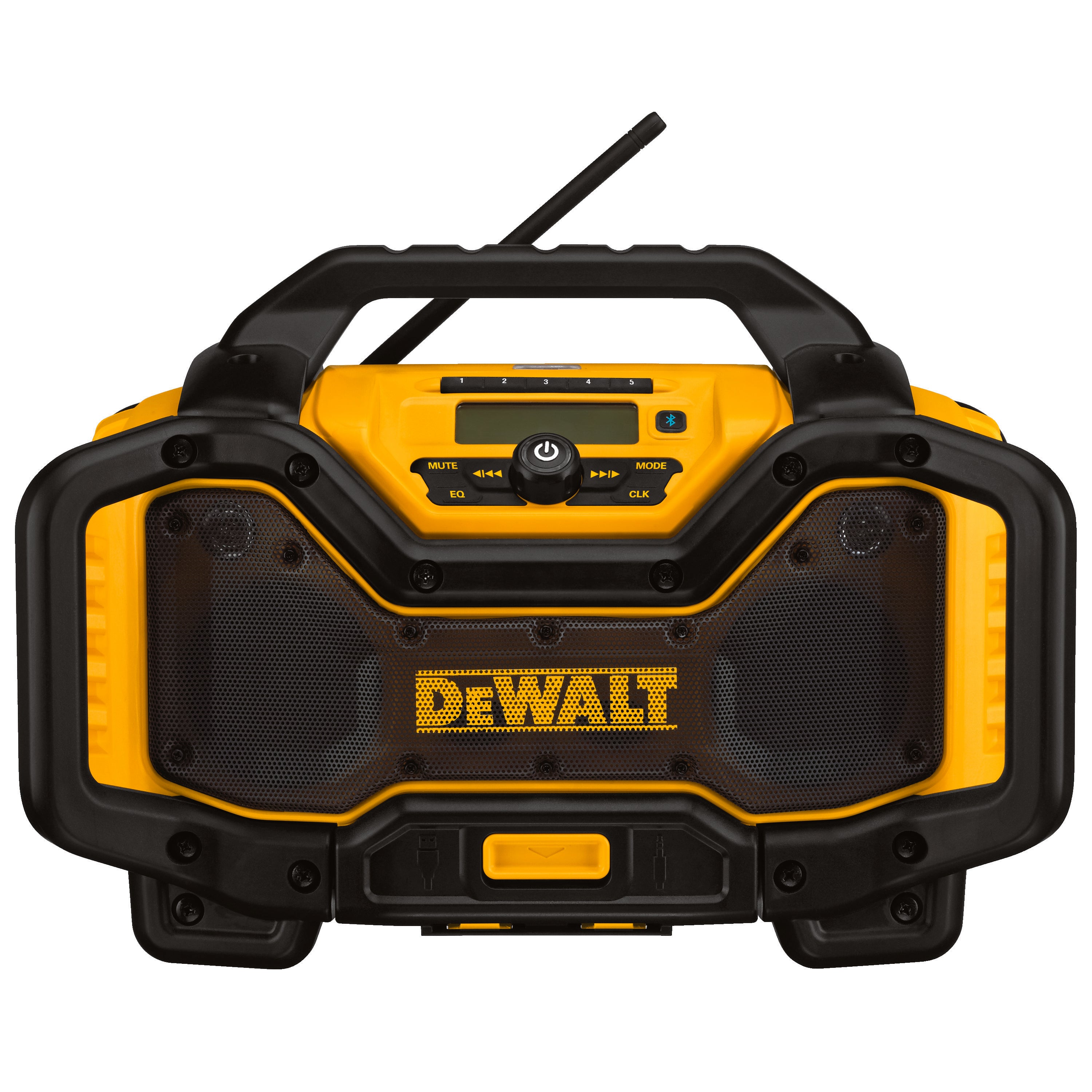 DeWALT® 20V MAX* FLEXVOLT™ DCR025 Cordless Bluetooth Charger Radio, 120 V AC/20/60 V DC, Li-Ion Battery, Tool Only
