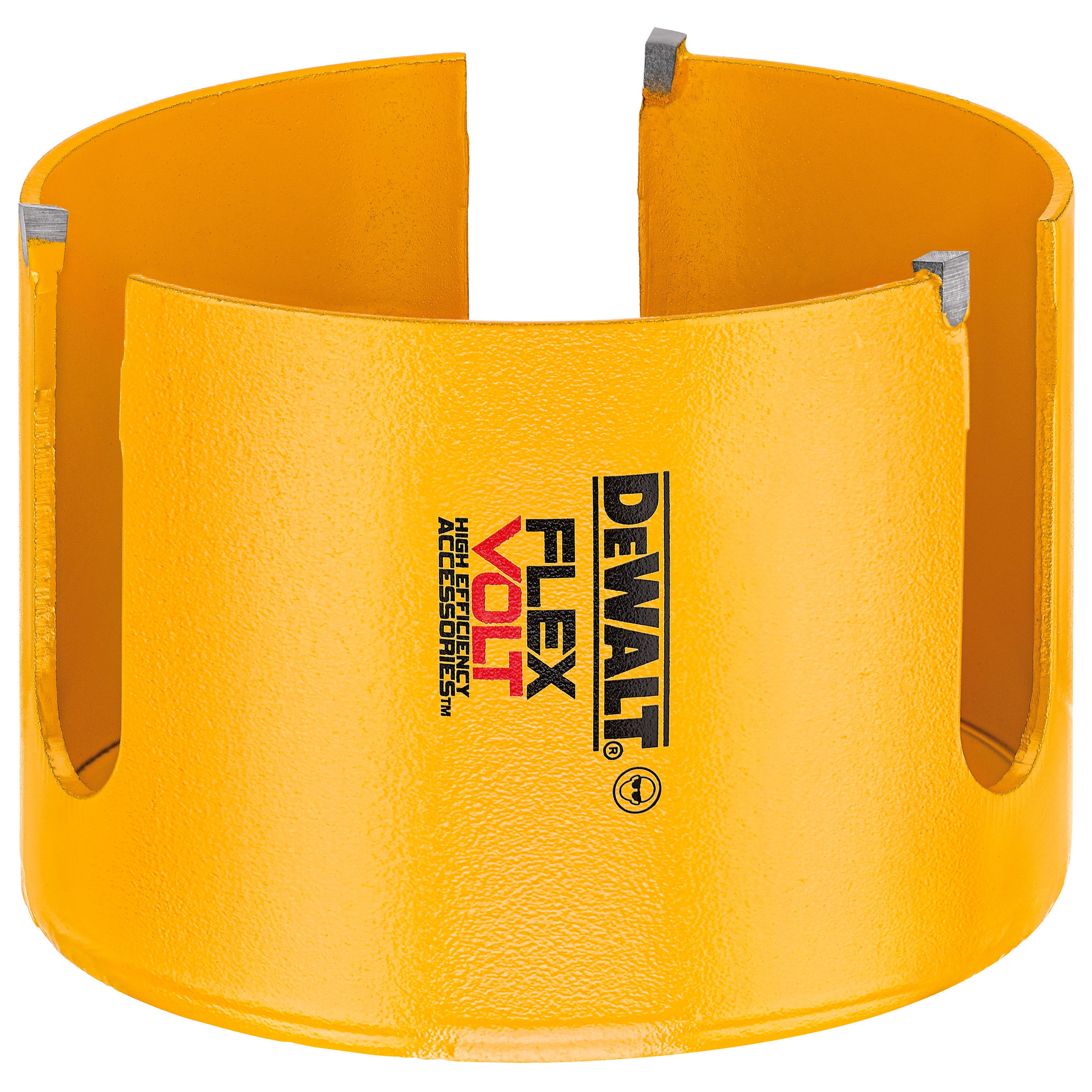 DeWALT® DWAFV0358 FLEXVOLT® Thin Kerf Hole Saw, 3-5/8 in Dia, 2-1/4 in D Cutting, Carbide Cutting Edge