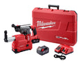 Milwaukee® M18™ FUEL™ 2712-22DE Cordless Rotary Hammer Kit, 1 in Keyless/SDS Plus® Chuck, 18 VDC, 1400 rpm No-Load, Li-Ion Battery