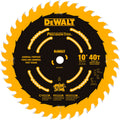 DeWALT® Precision Trim™ DW7140PT Circular Saw Blade, 10 in Dia x 0.071 in THK, 5/8 in Arbor, Carbide Blade, 40 Teeth