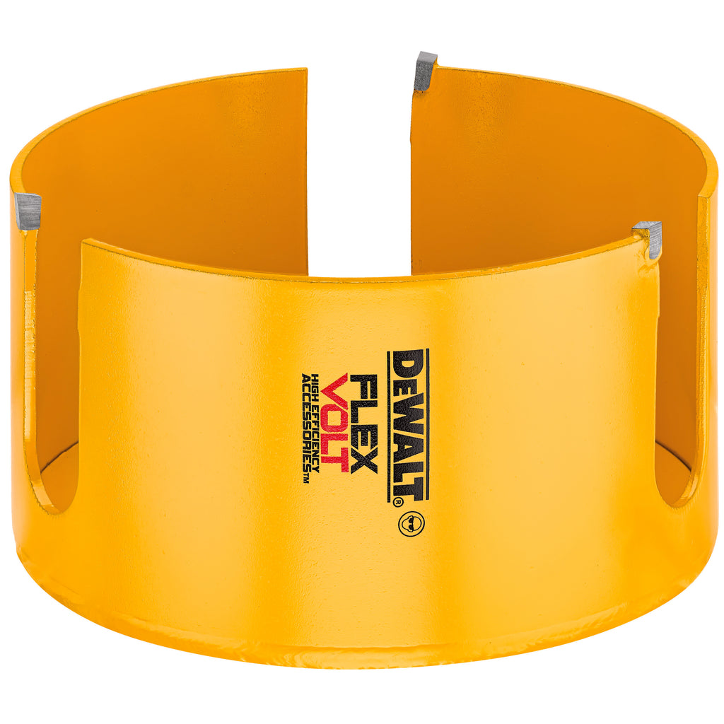 DeWALT® DWAFV0458 FLEXVOLT® Thin Kerf Hole Saw, 4-5/8 in Dia, 2-1/4 in D Cutting, Carbide Cutting Edge