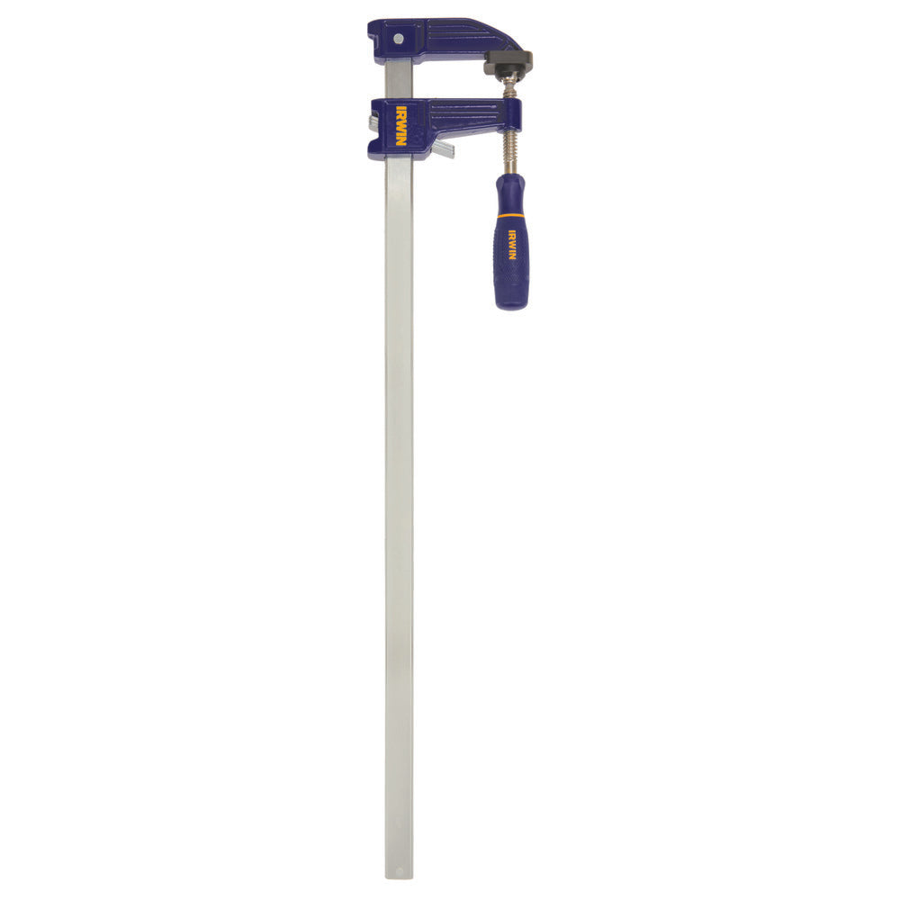 Irwin® Quick-Grip® 223124 100 Clutch Lock Traditional F-Clamp Medium Duty Bar Clamp, 24 in Clamping, 3-1/8 in D Throat, Ergonomic Grip Handle, Steel Bar