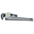 RIDGID® 31095 Straight Pipe Wrench, 2 in Pipe, 14 in OAL, Floating Forged Hook Jaw, Aluminum Handle, Knurled Nut Adjustment