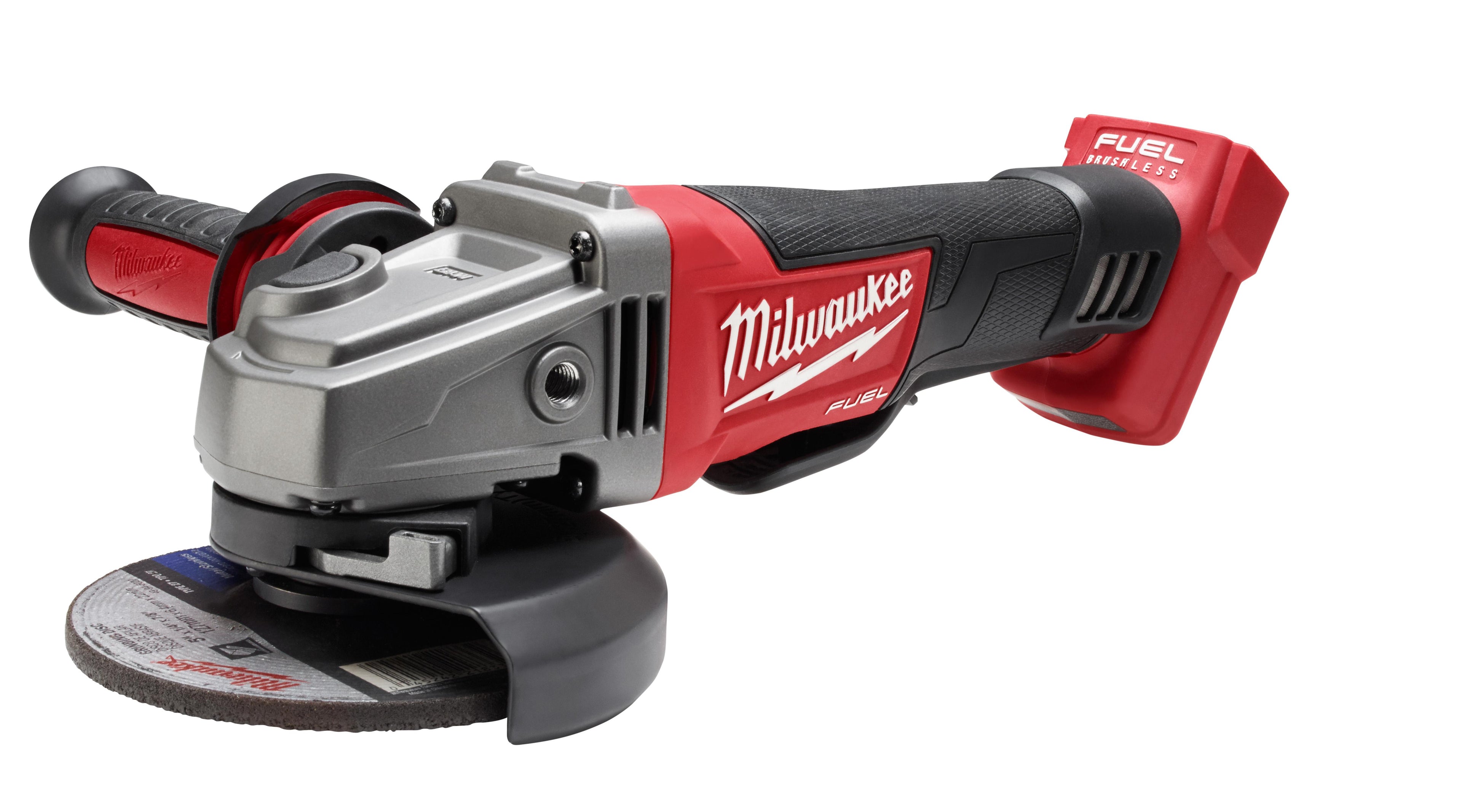 Milwaukee® M18™ FUEL™ 2780-20 Cordless Grinder, 4-1/2 in Dia Wheel, 5/8-11 Arbor/Shank, 18 VDC, Li-Ion Battery, No-Lock Paddle Switch