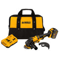 DeWALT® 60V MAX* FLEXVOLT™ DCG414T1 Brushless Cordless Angle Grinder With Kickback Brake, 6 in Dia Wheel, 5/8 in Arbor/Shank, 60 VDC, Li-Ion Battery, 1 Batteries, Trigger Switch, Tool Only
