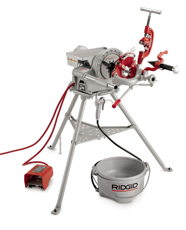 RIDGID® 41855 Model 300 Single Phase Power Drive Tool, 1/8 to 2 in/2-1/2 to 4 in With 141 Geared Threaders/4 to 6 in With 161 Geared Threaders Pipe