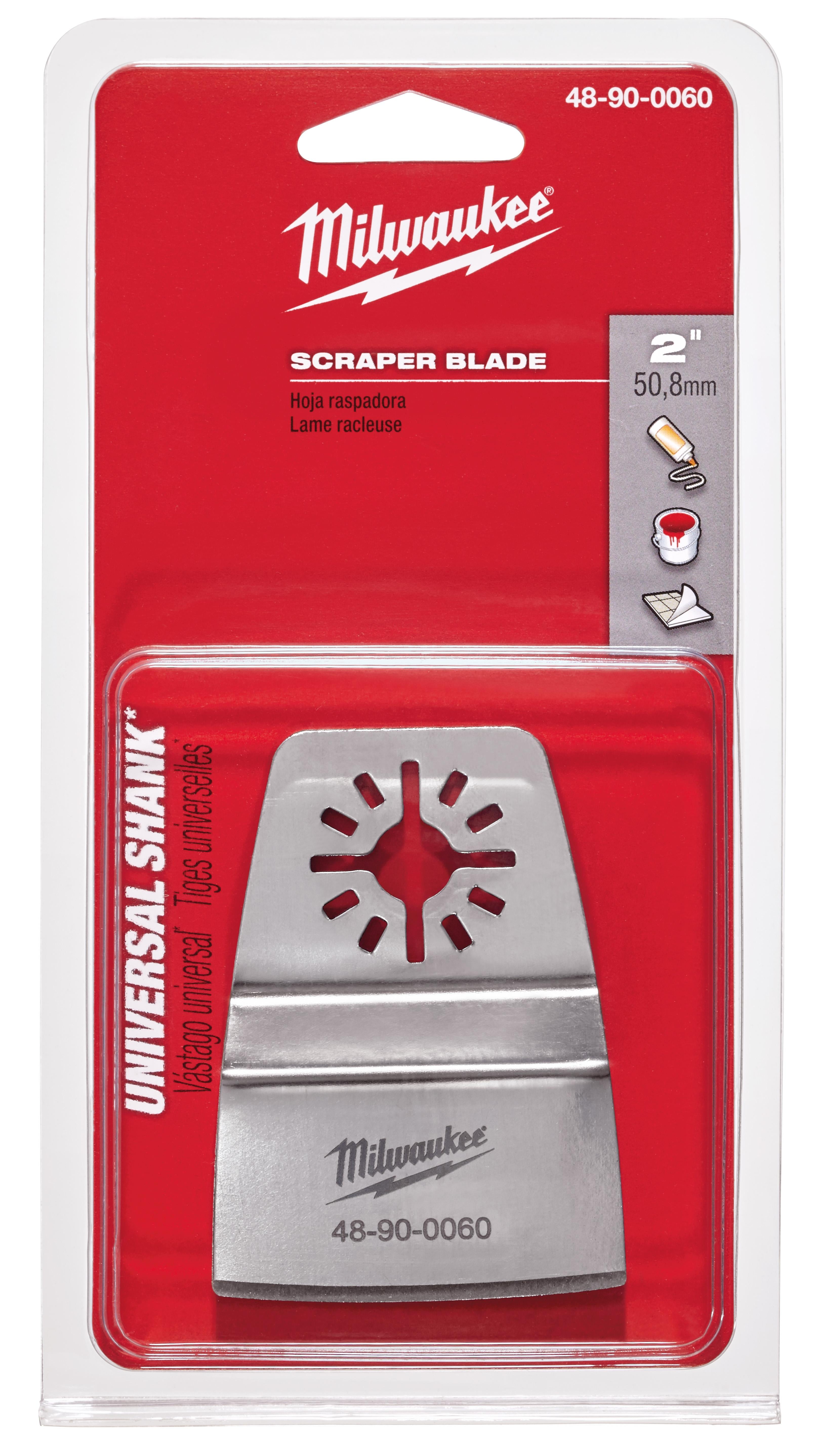 Milwaukee® 48-90-0060 Scraper Blade, For Use With 6033-21 and 6034-21 Model, High Carbon Steel