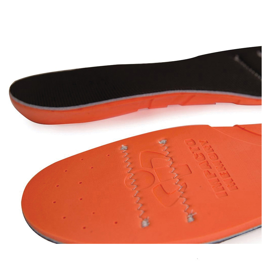 Impacto® MEMESD1011 Anti-Fatigue Molded Shoe Insole, Unisex, SZ 10 to 11 Men's, SZ 12 to 13 Women's, Memory Foam, Black/Yellow