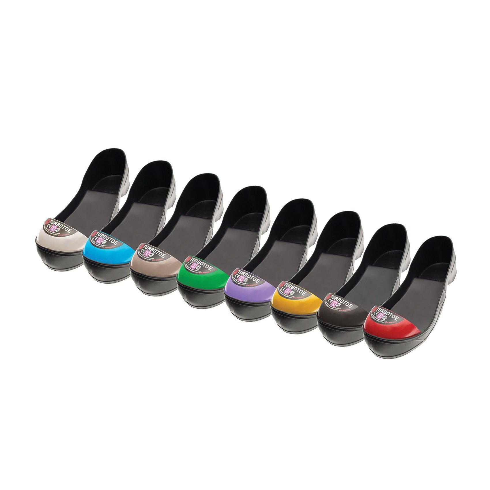 Impacto® TURBOTOE® TTCSAXL Toe Cap, Men's, XL, SZ 12 to 13 Men's, PVC/Steel, Black/Blue, 75 lb Impact Strength