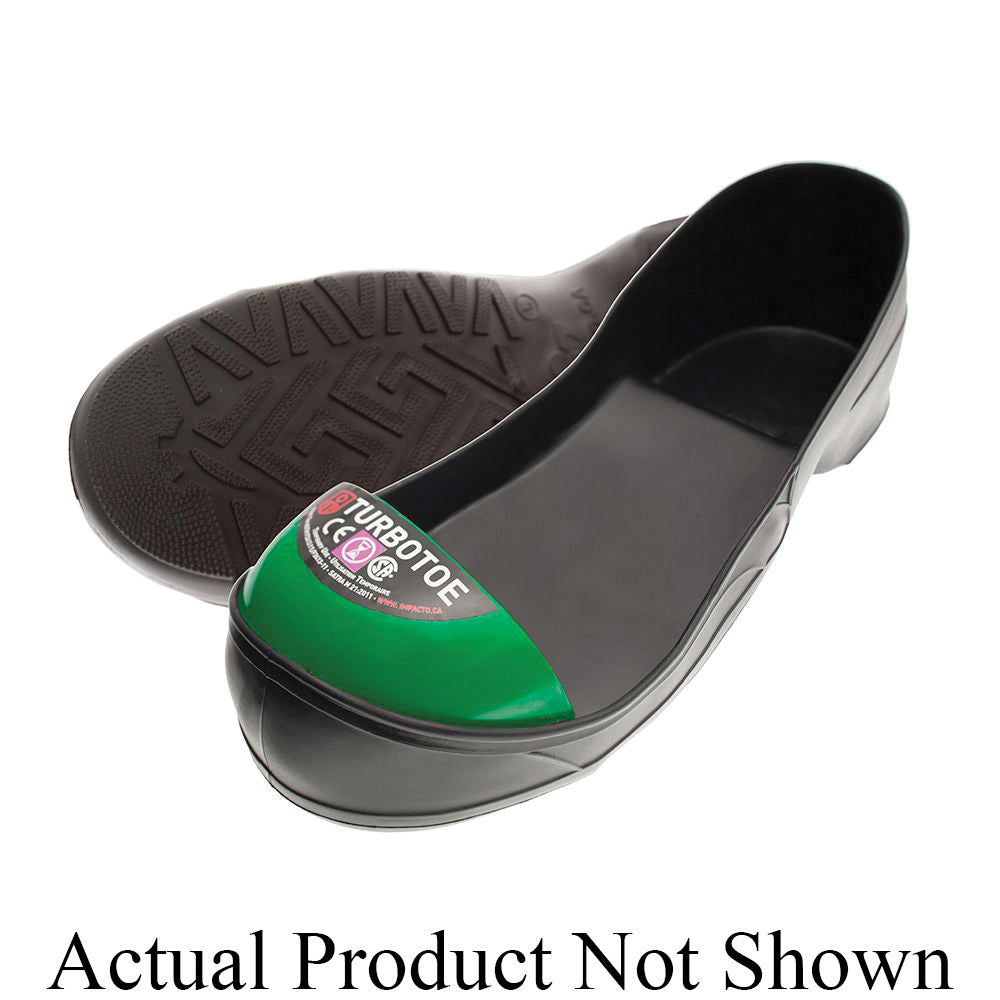 Impacto® TURBOTOE® TTCSAXXL TTXXL Series Toe Cap, Men's, 2XL, SZ 15 to 16 Men's, PVC/Steel, Black, 75 lb Impact Strength