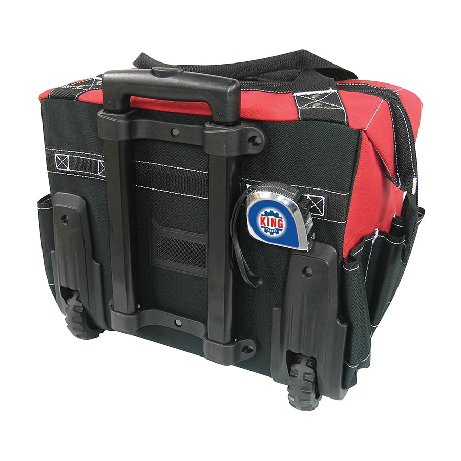 King Industrial KC-18RTB Rolling Tote Tool Bag, 600 Denier