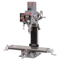 King Industrial KC-20VS-2 Milling Drilling Machine With Digital Readouts, 1 hp, 120 V AC, 7-1/16 x 27-1/2 in Table, 18-7/8 in Longitudinal Travel, Variable Speed Control, R8 Spindle