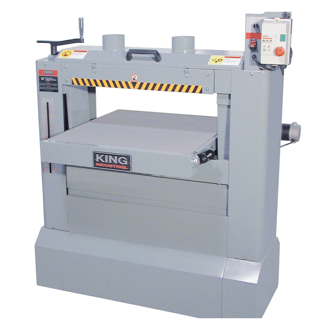 King Industrial KC-26DS Dual Drum Sander, 120 in L x 5 in W, 1/6 hp Belt Motor, 3 hp Drum Motor, 1550 rpm