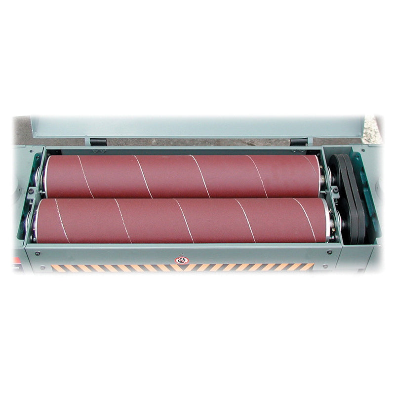 King Industrial KC-26DS Dual Drum Sander, 120 in L x 5 in W, 1/6 hp Belt Motor, 3 hp Drum Motor, 1550 rpm