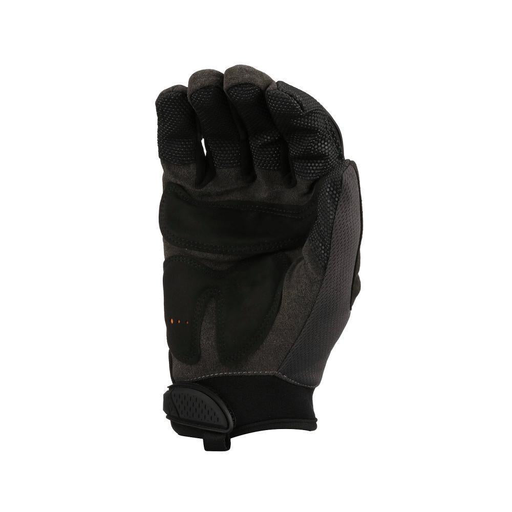 Klein® Journeyman™ Armortex® 40215 Breathable Grip Gloves, L, Synthetic Leather Palm, TPR, Black, Elastic Wrist Cuff, Foam/Tricot Lining