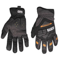 Klein® Journeyman™ 40218 Extreme Gloves, L, Synthetic Leather Palm, TPR, Black, Slip-On Cuff, Bright Coating, Foam/Tricot Lining