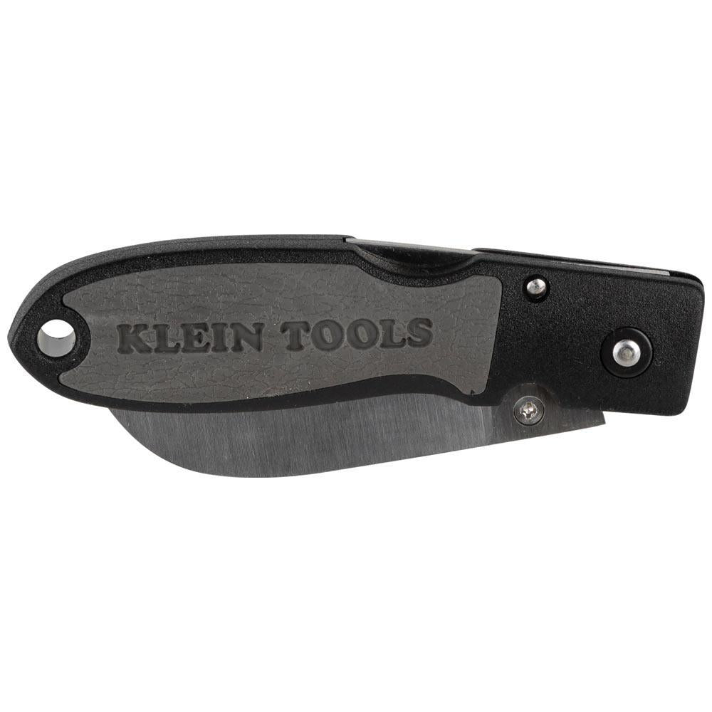 Klein® 44004 1-Blade Compact Lightweight Pocket Knife, AUS8 Stainless Steel Sheepfoot Blade, 2-1/2 in L Blade, Lock Back Opening
