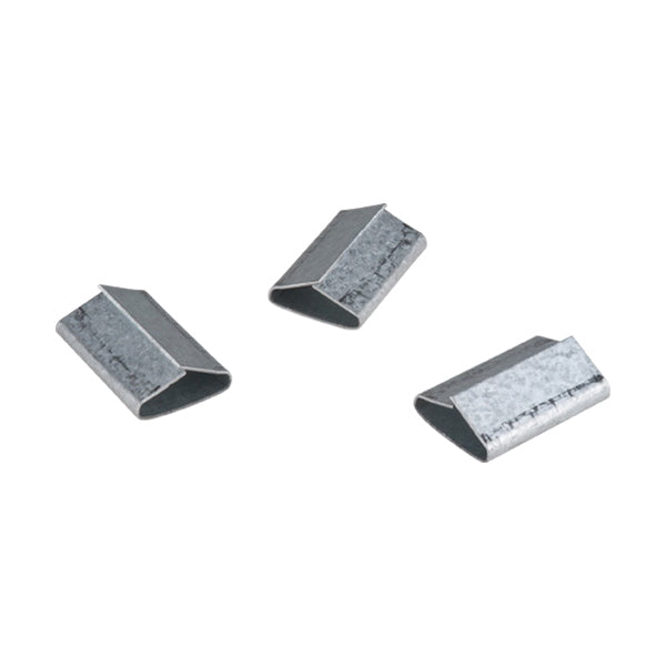 Kleton PF417 Fully Closed Push Strapping Seal, Galvanized Steel