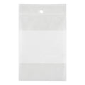 Kleton PF916 White Block Reclosable Bag, 4 in L x 3 in W x 2 mil THK, Polythene, Zipper Closure