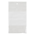 Kleton PF926 White Block Reclosable Bag, 6 in L x 4 in W x 2 mil THK, Polythene, Zipper Closure