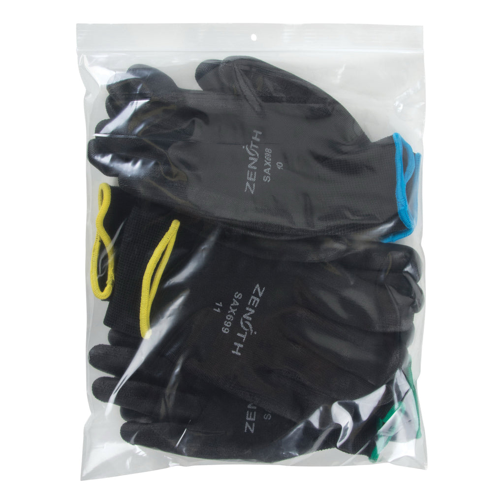 Kleton PF954 Reclosable Bag, 12 in L x 10 in W x 2 mil THK, Polythene, Zipper Closure