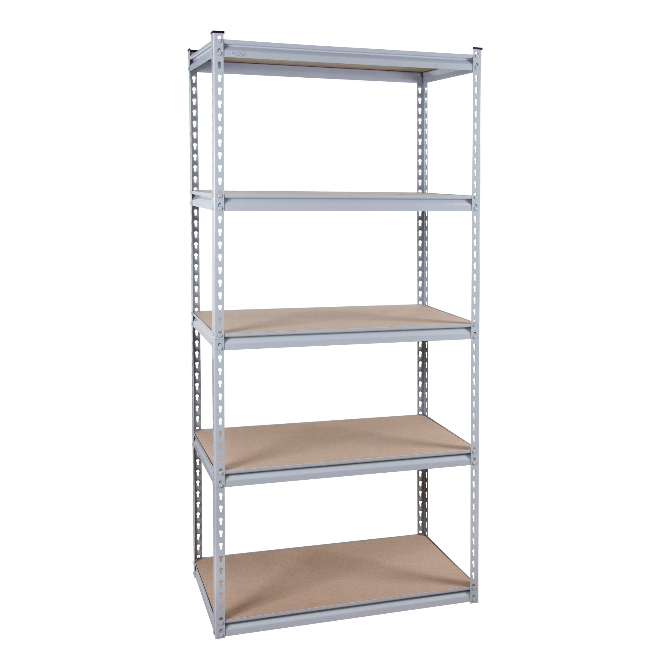 Kleton RN457 Heavy Duty Open Starter Kit Boltless Shelving, 72 in H x 48 in W x 18 in D, 5 Shelves