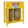 Kleton SEB837 2-Cylinder Liquid Propane Gas Cylinder Cabinet, 17 in L x 30 in W x 37 in H, Steel, Yellow