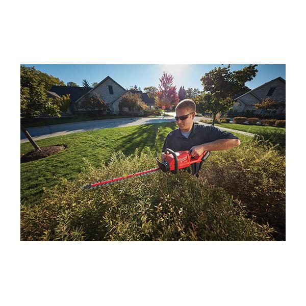 Milwaukee® M18™ FUEL™ 2726-21HD Heavy Duty Cordless Hedge Trimmer Kit, 3/4 in Cutting, Double Sided Dual Action Blade, 18 VDC, 42-1/2 in OAL, Li-Ion Battery, Plastic Housing