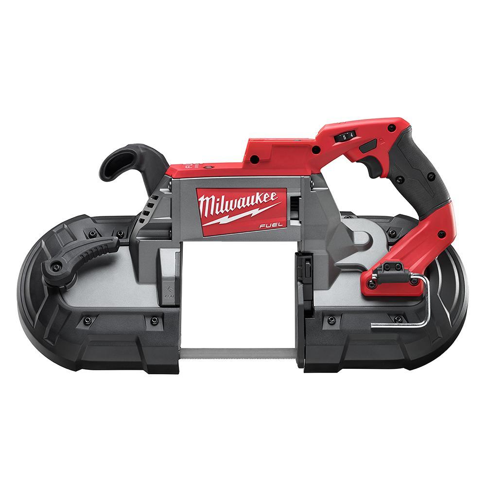 Milwaukee® M18™ FUEL™ 2729-20 Cordless Band Saw, 5 in Cutting, 44.875 in L x 0.5 in W x 0.02 in THK Blade, 18 V DC, 4 Ah Li-Ion Battery