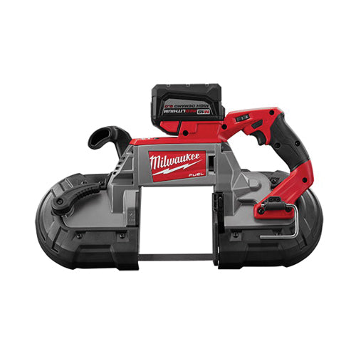 Milwaukee® 2729-22HD Cordless Band Saw Kit, 5 x 5 in Cutting, 44-7/8 in Blade, 18 VDC, 9 Ah Li-Ion Battery