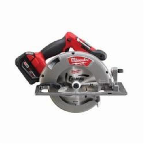 Milwaukee® 2731-22 M18™ FUEL™ Cordless Circular Saw Kit, 7-1/4 in Blade, 5/8 in Arbor/Shank, 18 VDC, 1-7/8 in, 2-1/2 in D Cutting, Li-Ion Battery