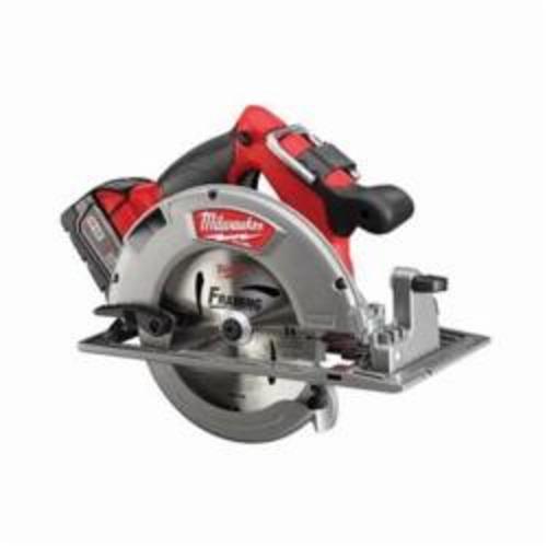 Milwaukee® 2731-22 M18™ FUEL™ Cordless Circular Saw Kit, 7-1/4 in Blade, 5/8 in Arbor/Shank, 18 VDC, 1-7/8 in, 2-1/2 in D Cutting, Li-Ion Battery