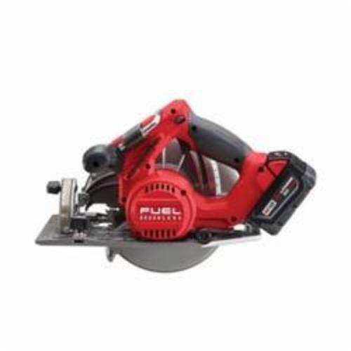 Milwaukee® 2731-22 M18™ FUEL™ Cordless Circular Saw Kit, 7-1/4 in Blade, 5/8 in Arbor/Shank, 18 VDC, 1-7/8 in, 2-1/2 in D Cutting, Li-Ion Battery